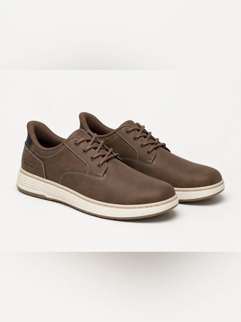 Skechers Hands Free Swift Fit Mens 11 Brown Slip On Shoes Memory Foam NWT